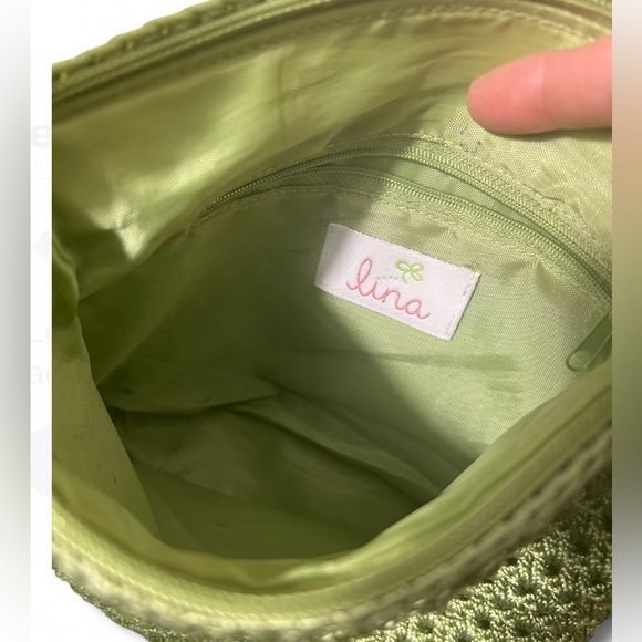 5 for $20! Y2K Vintage Green Woven Crossbody Bag - Picture 5 of 7